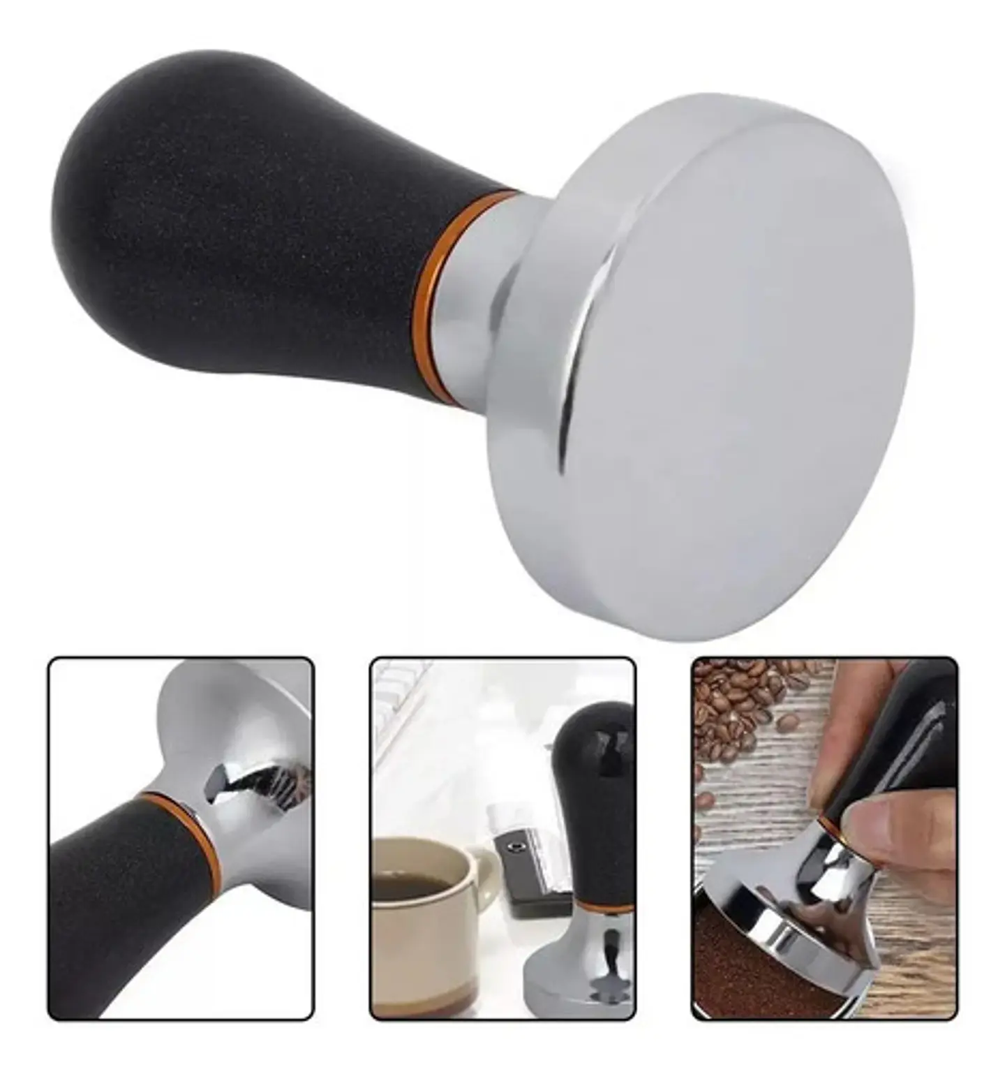 Tamper Calibrador Retorno 57mm Cafe Espresso Barista Capuchi 6