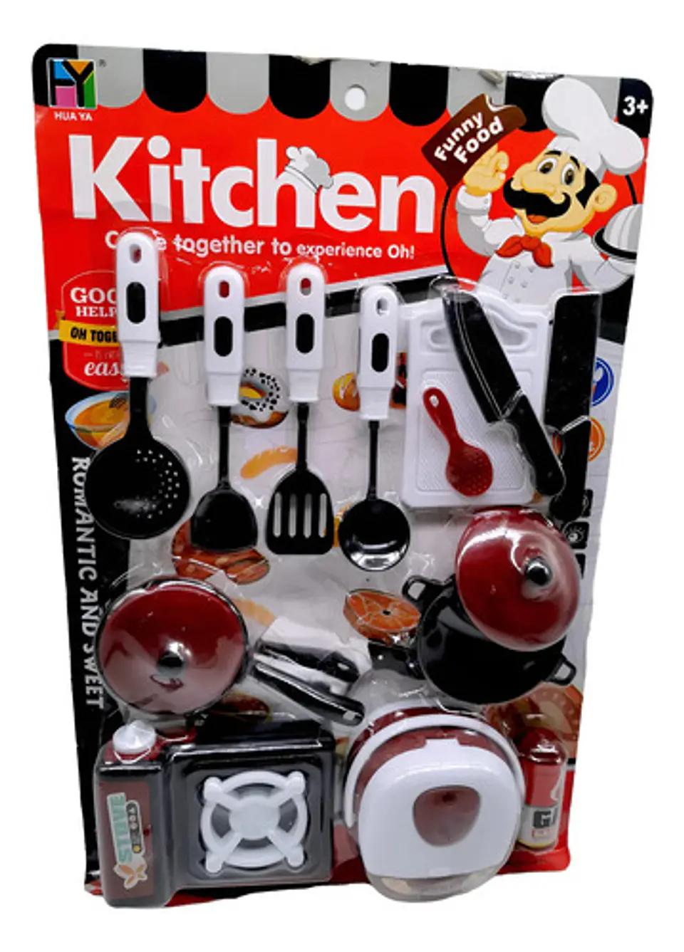 Cocina Estufa Ollas Juguete Gas Tabla Estufa Niños Chef 2