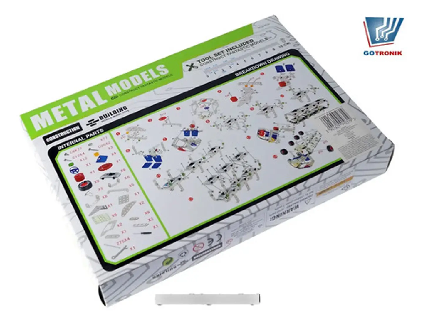 Carro Para Armar Metalico Crear  Juguete Niñera 244pcs 4