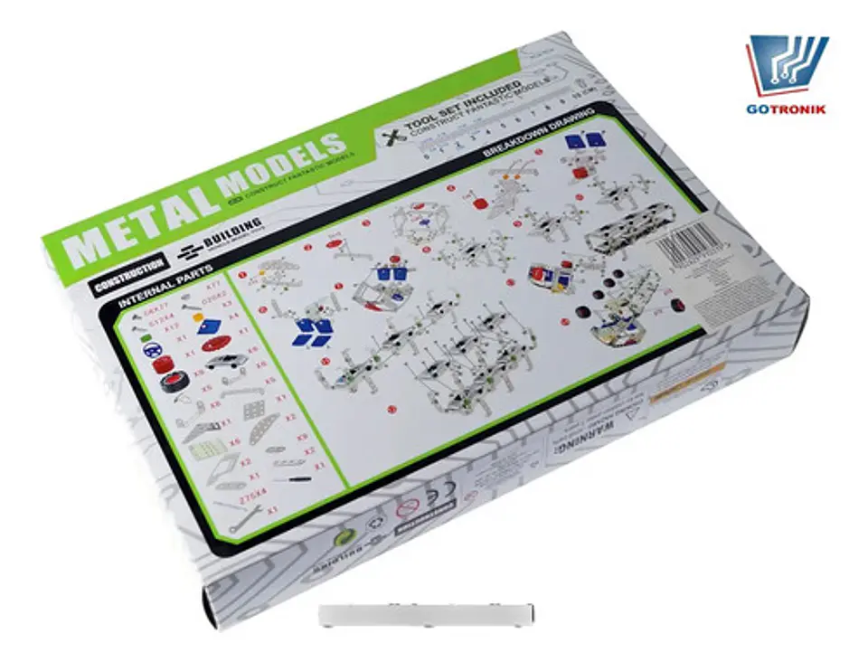 Carro Para Armar Metalico Crear  Juguete Niñera 244pcs 4