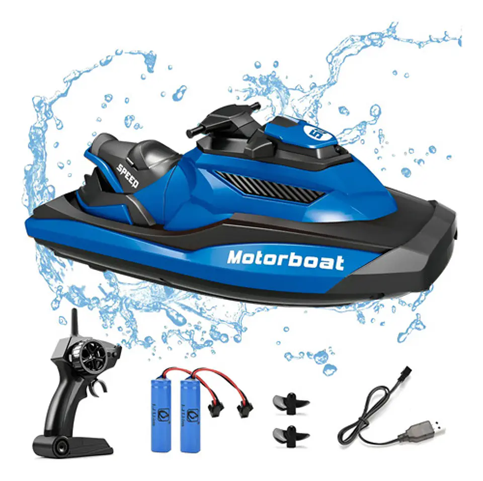 Lancha Bote R/c Control Remoto 2.4ghz 4 Canales Carreras Spe 7