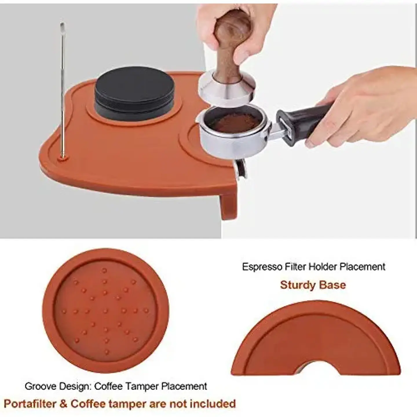 Base Tamper Almohadilla Silicona Cafe Espreso Barista  2