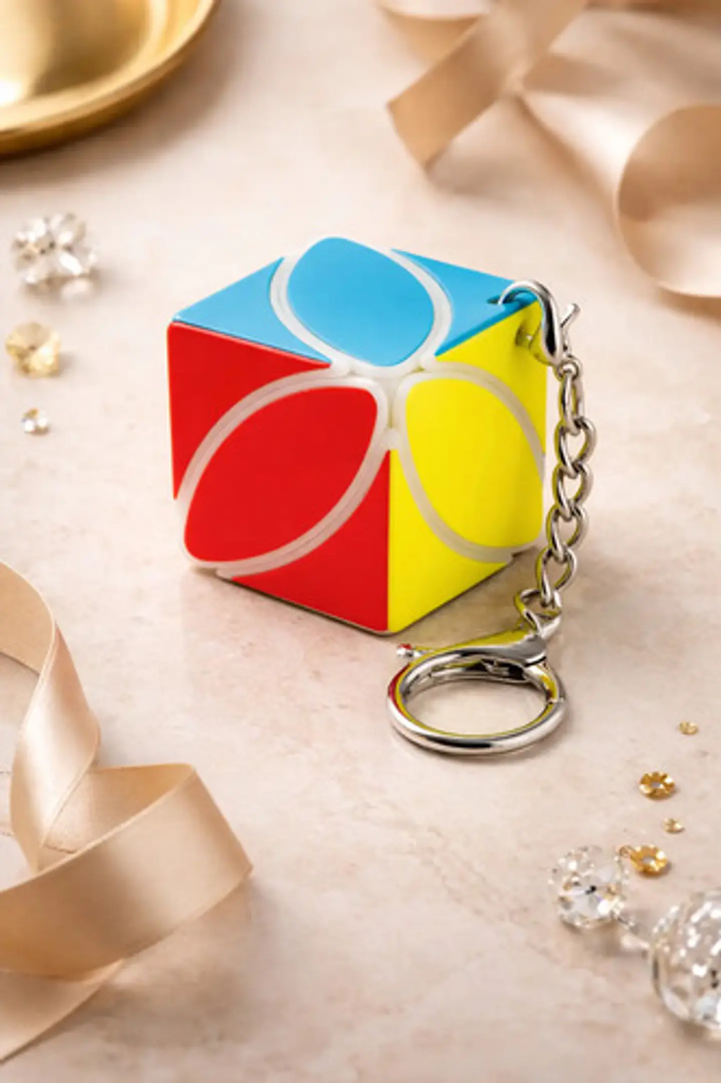 Llavero Cubo Magico Stickerless Qytoys  4