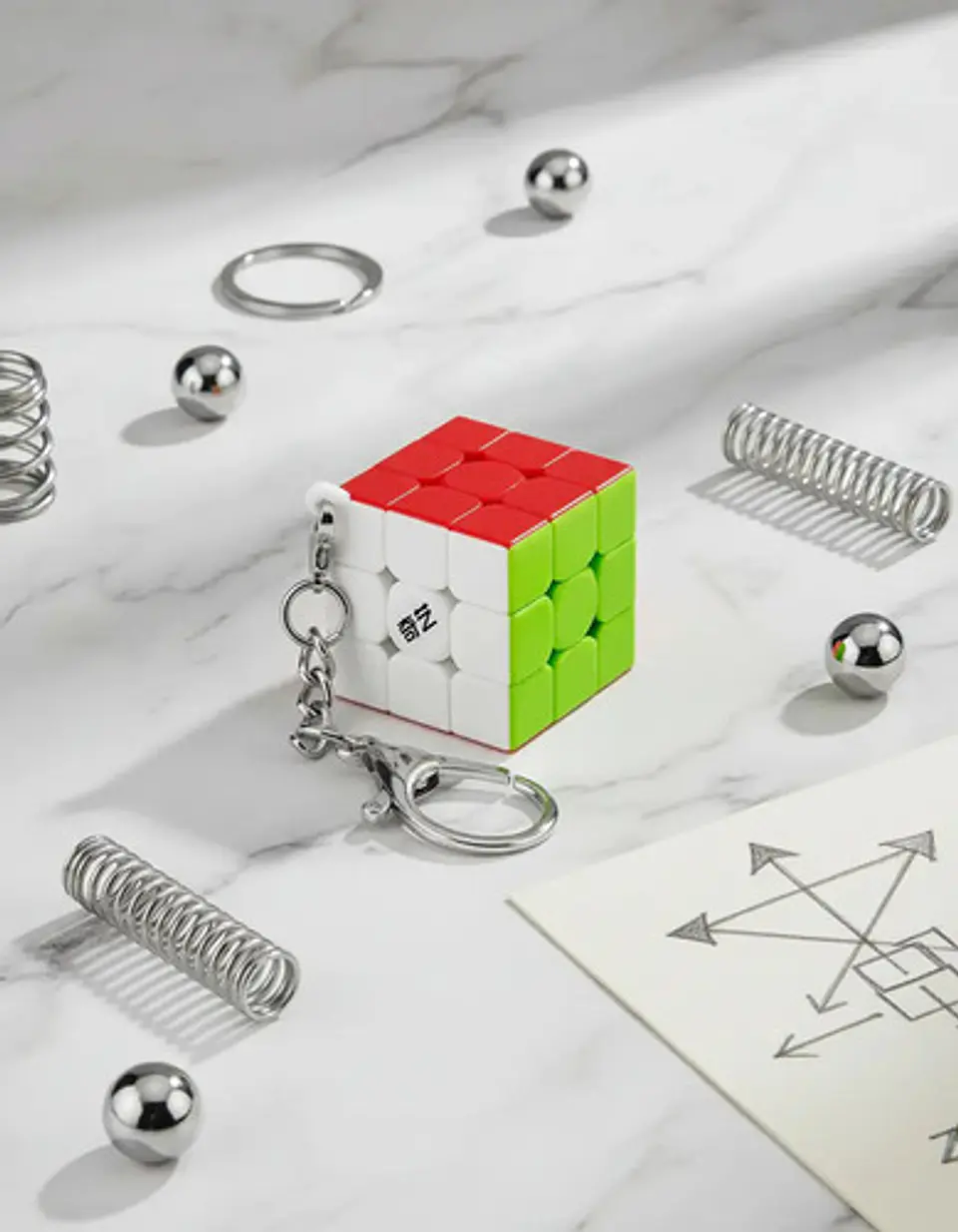 Llavero Cubo Magico Stickerless Qytoys  11