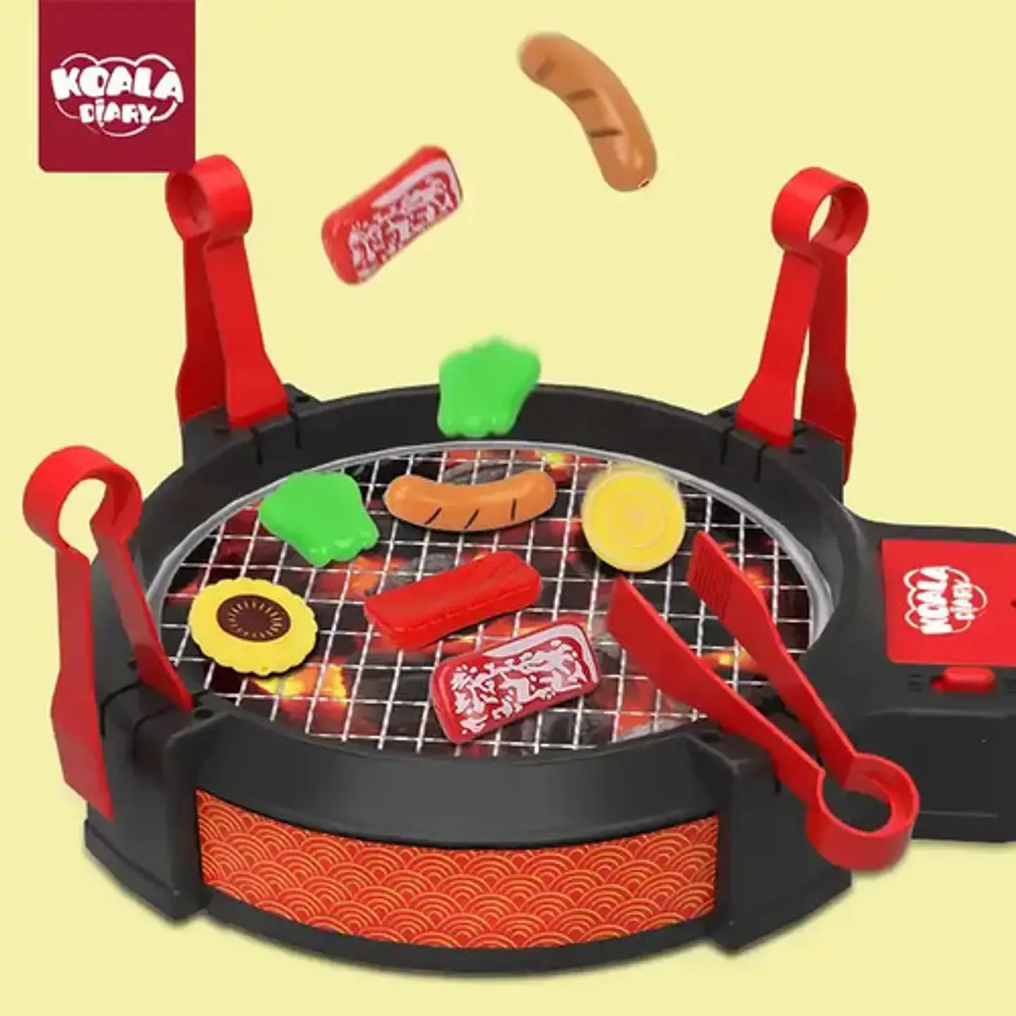 Set Parrilla Asador 27 Piezas Cocina Niños Koala Diary Negro 4