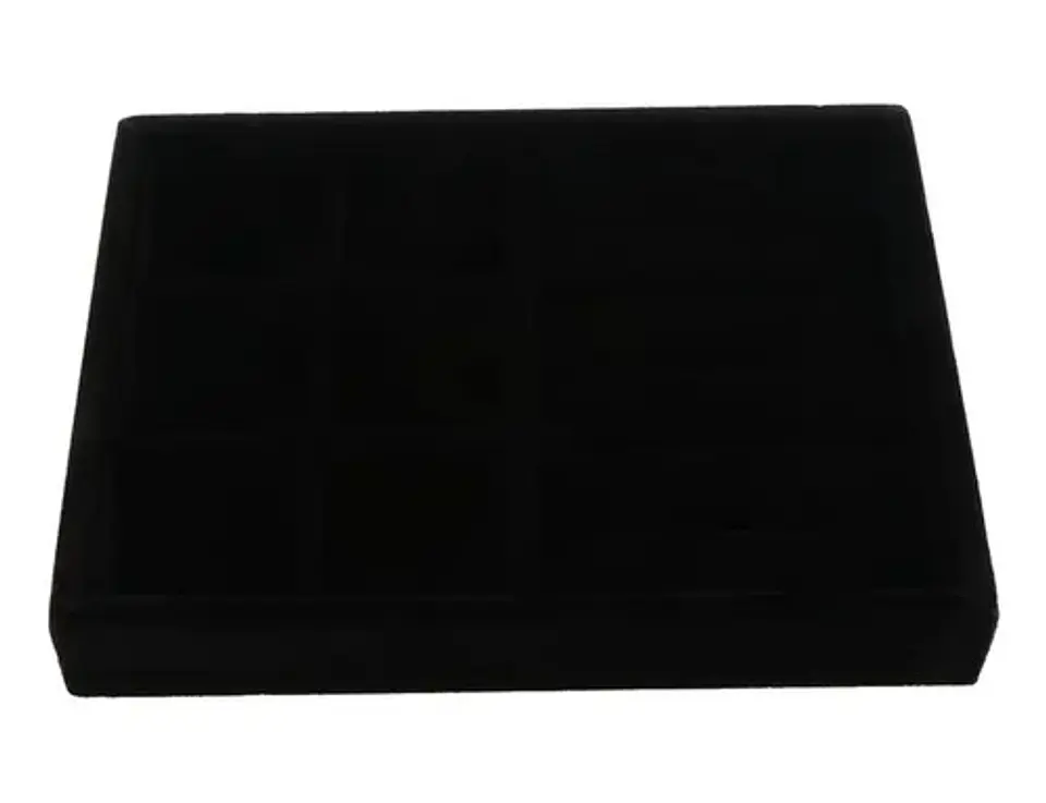 Bandeja Organizador Joyero Exhibidor Joyas Negro 4