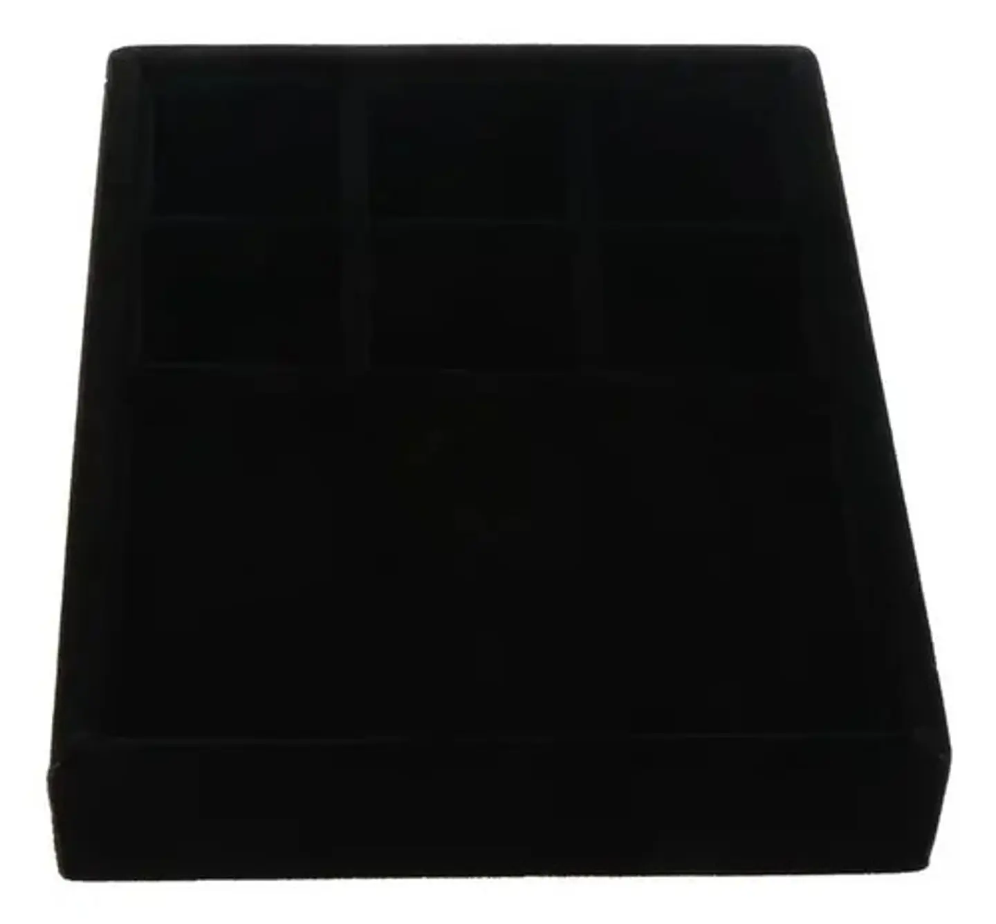 Bandeja Organizador Joyero Exhibidor Joyas Negro 6