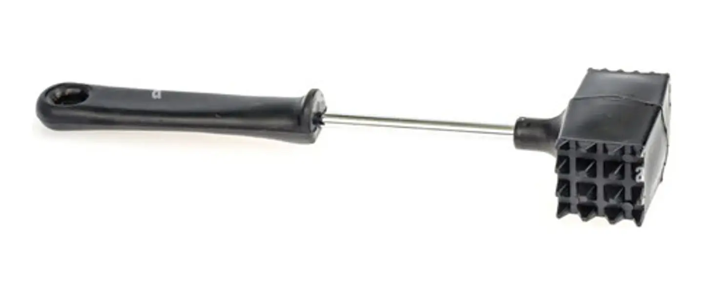 Martillo Ablandador Carne Herramientas Chef Plastico Abs Color Negro 1