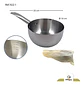 Olla Cacerola Para Leche 2 Lt Comida Acero Inoxidable 922-2 Color Plateado - Miniatura 3