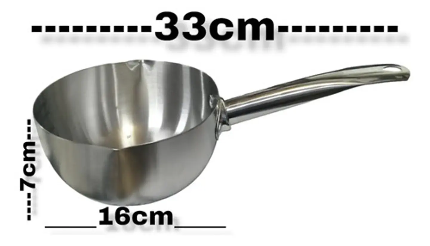 Olla Cacerola Para Leche 2 Lt Comida Acero Inoxidable 922-2 Color Plateado 6