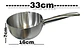 Olla Cacerola Para Leche 2 Lt Comida Acero Inoxidable 922-2 Color Plateado - Miniatura 6