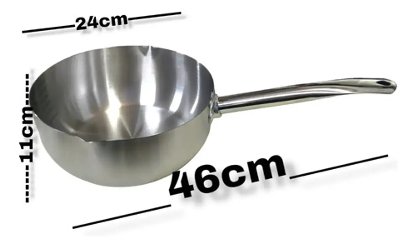 Olla Cacerola 3,5 Lts Leche Comida Acero Inoxidable 922-3 Color Plateado 6
