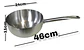 Olla Cacerola 3,5 Lts Leche Comida Acero Inoxidable 922-3 Color Plateado - Miniatura 6