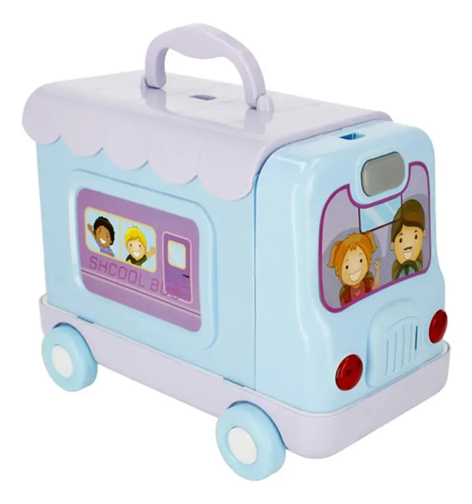 Bus Tranformable 2 En 1 Cocina Tocador Veterinaria Juguete 14
