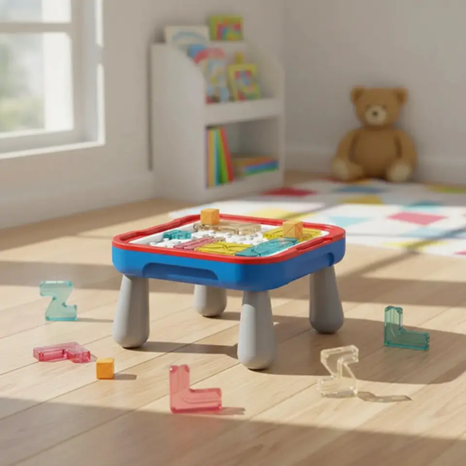Tetris Mesa Bloques Juguete Logica Niños Stem 4