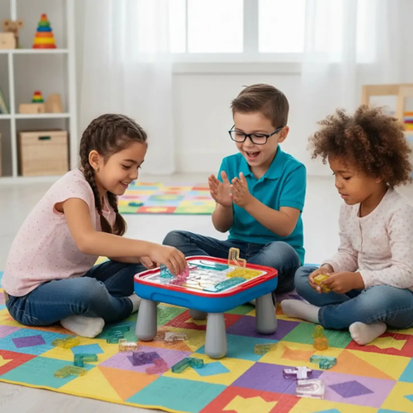 Tetris Mesa Bloques Juguete Logica Niños Stem 5
