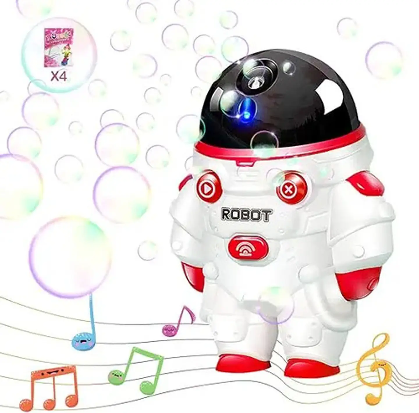 Robot Astronauta Burbujero L/s  Burbujas Diversion 1103a 4