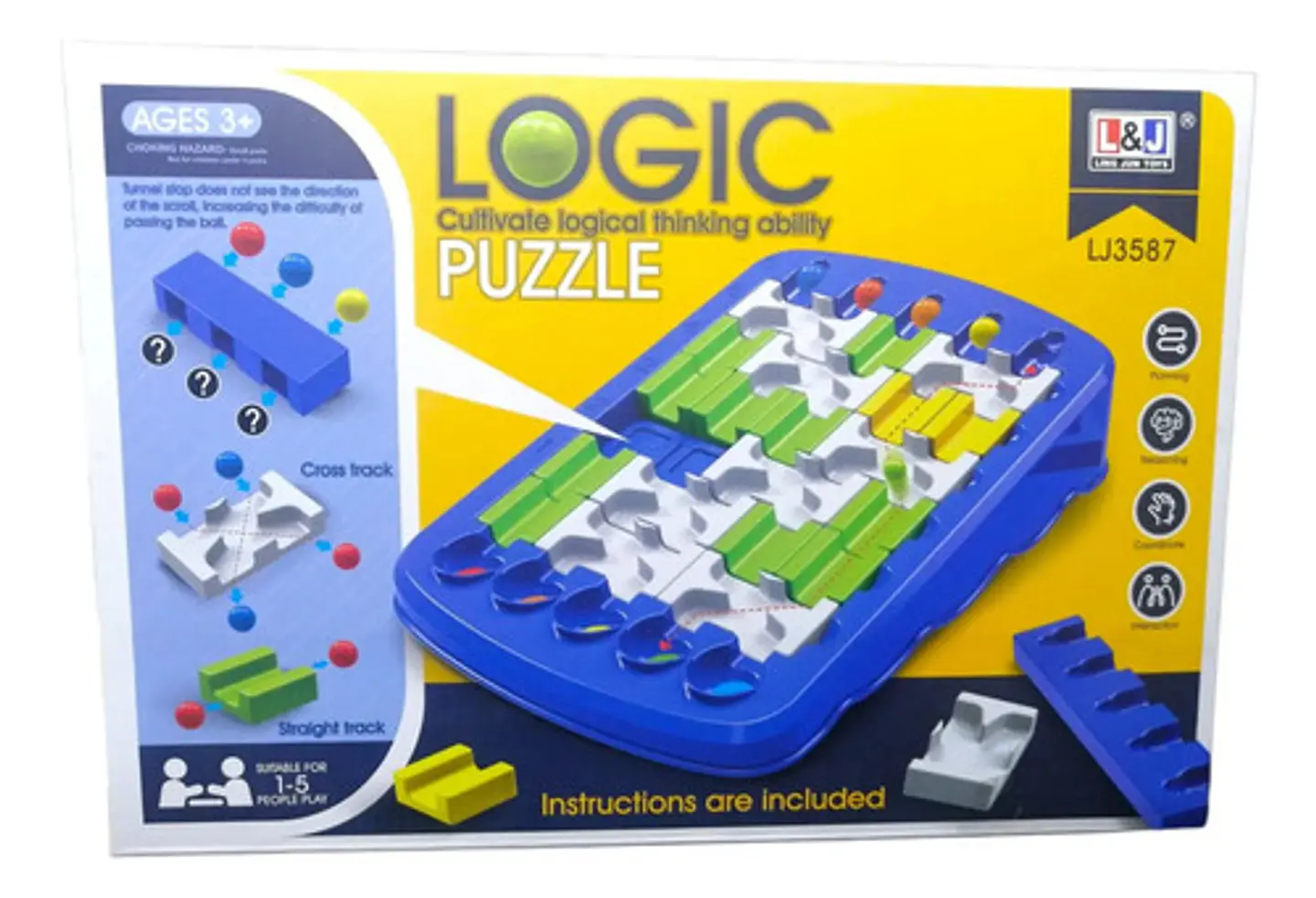 Rompecabezas Puzzle Logica Laberinto Canicas Niños 1