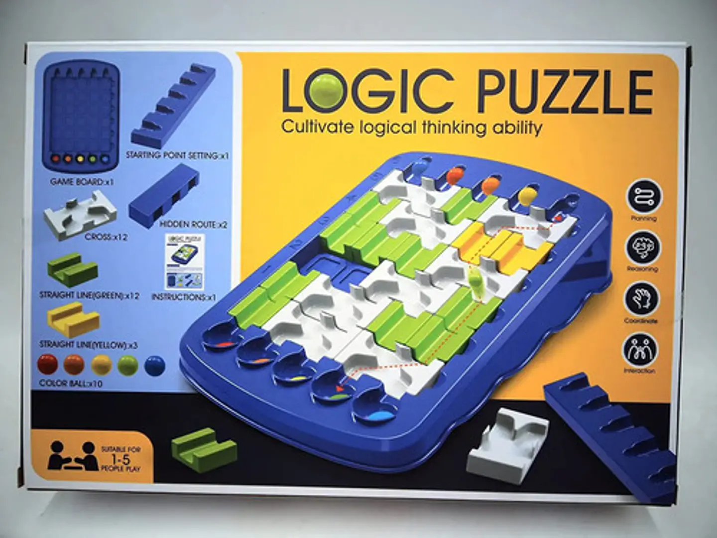 Rompecabezas Puzzle Logica Laberinto Canicas Niños 2