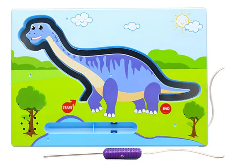 Juego De Laberinto ¿quién Me Está Tocando? Dinosaurio Niños