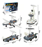 Nave Flota Espacial Solar 4en1 Armable Juguete Steam Color Gris Personaje Space Espacio - Miniatura 4