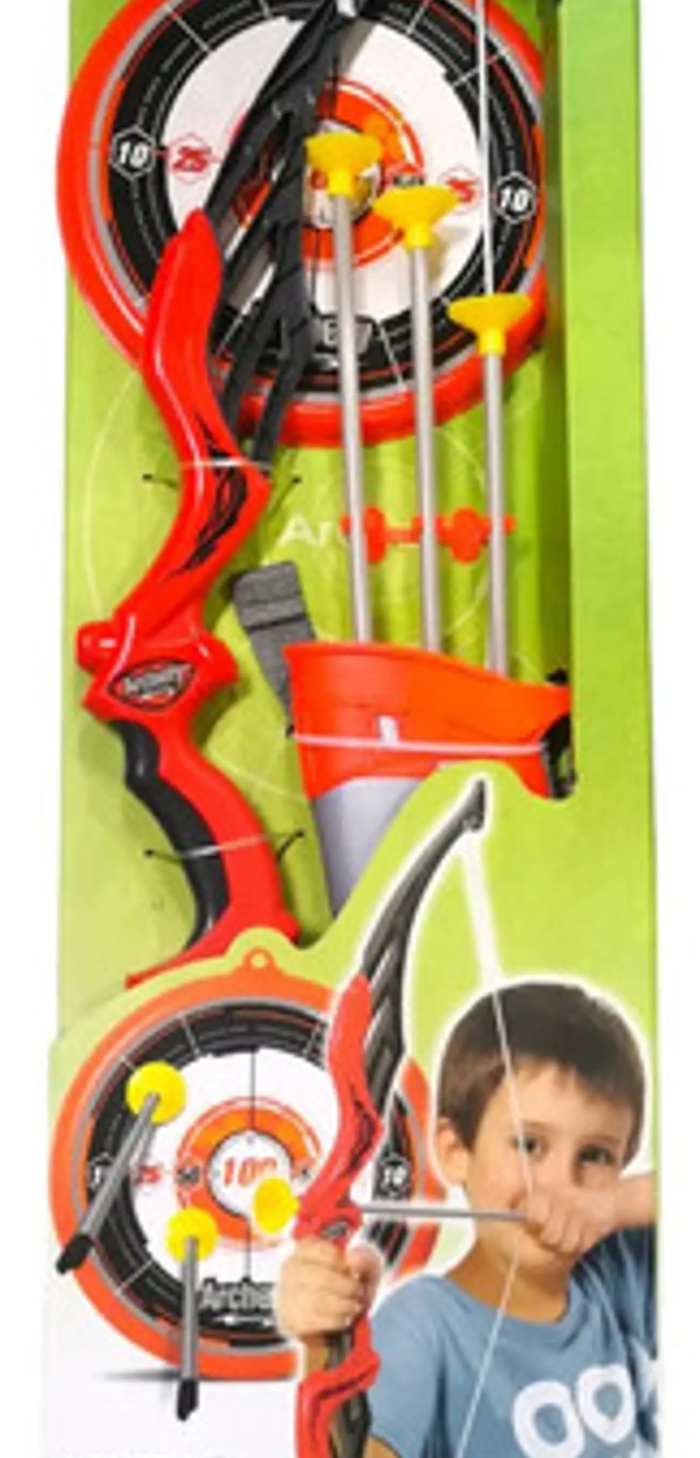 Set De Arco Y Flechas Archery Rojo Para Niños De 3 Años Con Arco De 66 Cm 3