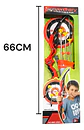 Set De Arco Y Flechas Archery Rojo Para Niños De 3 Años Con Arco De 66 Cm - Miniatura 4