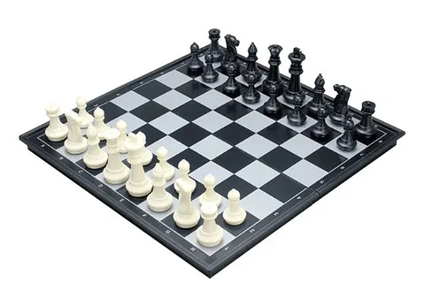 Tablero Ajedrez Damas Magnético Plegable Chess Checkers Set 36cm