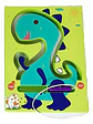Juguete Laberinto Electrico Dinosaurio Azul Funny Maze Niños 3 Años - Miniatura 1