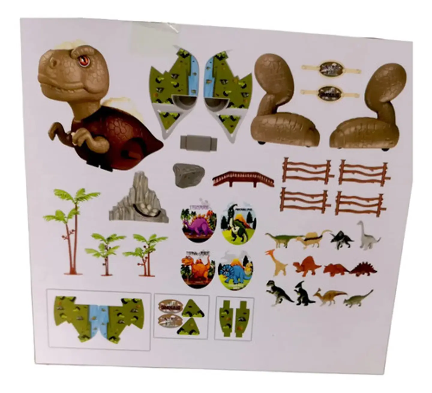 Juguete Dinosaurio 2 En 1 Mundo Jurásico 37 Pcs Marca Dinosaurio Wolrd 2