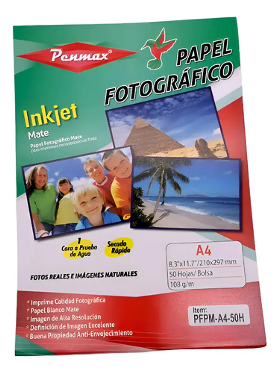 Papel Fotográfico Blanco Mate Carta Oficinas 50hojas 108g 3