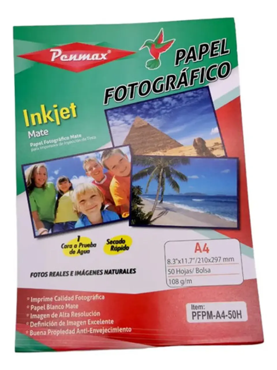 Papel Fotográfico Blanco Mate Carta Oficinas 50hojas 108g 4