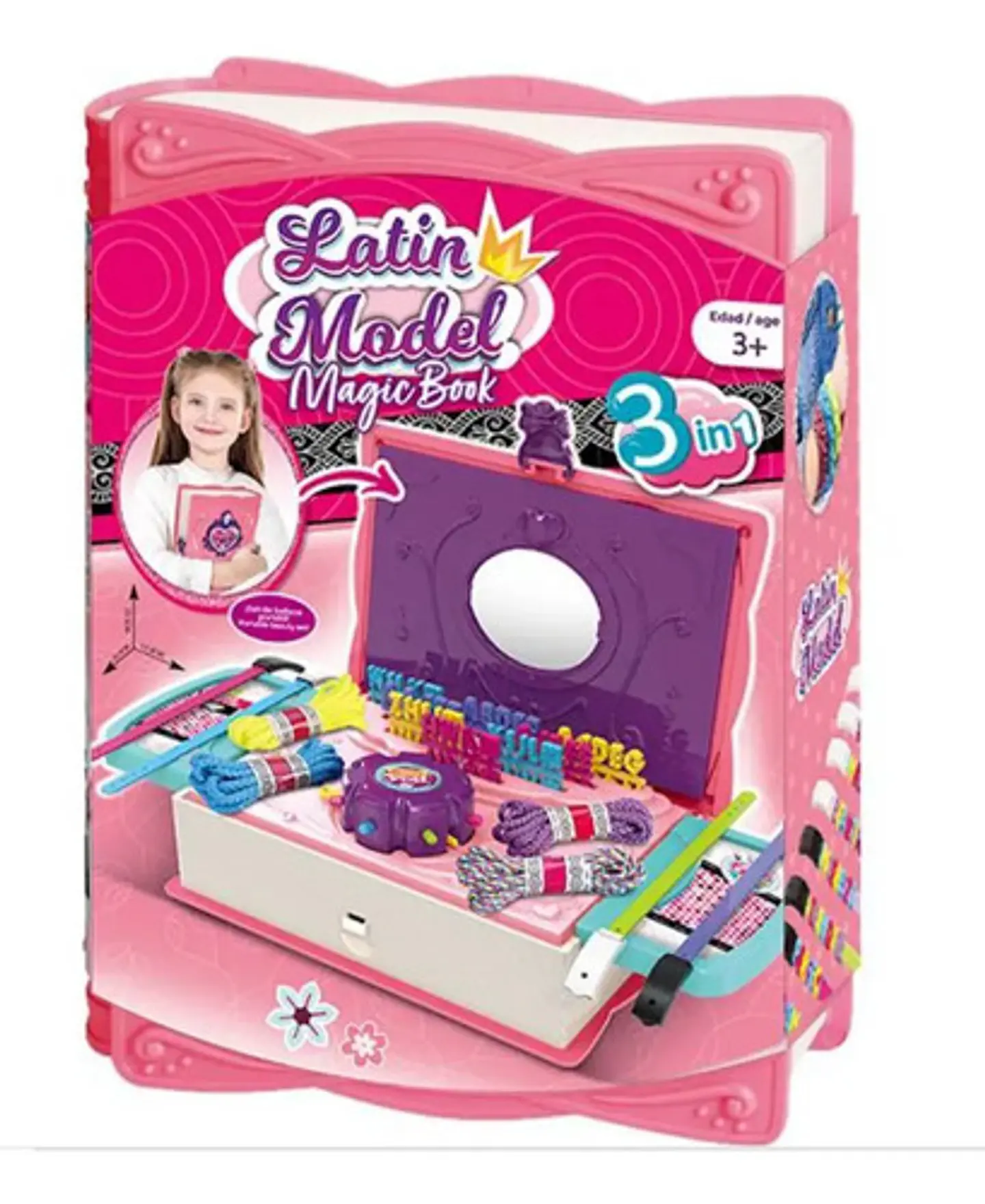Set Bisutería Pulseras Letras Tocador Espejo Tablero Libro 1