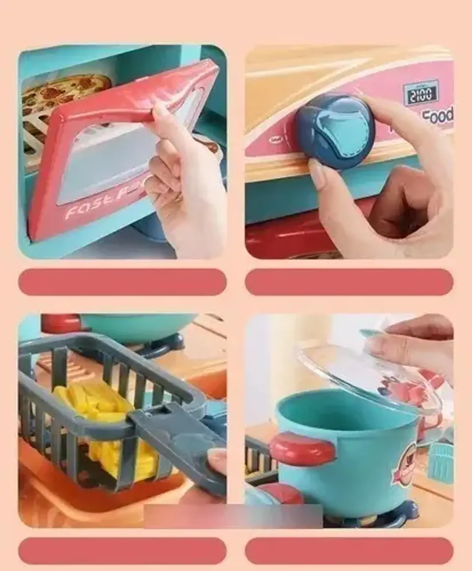 Carrito Comidas Rápidas  Infantil Niña Caja Registradora 6