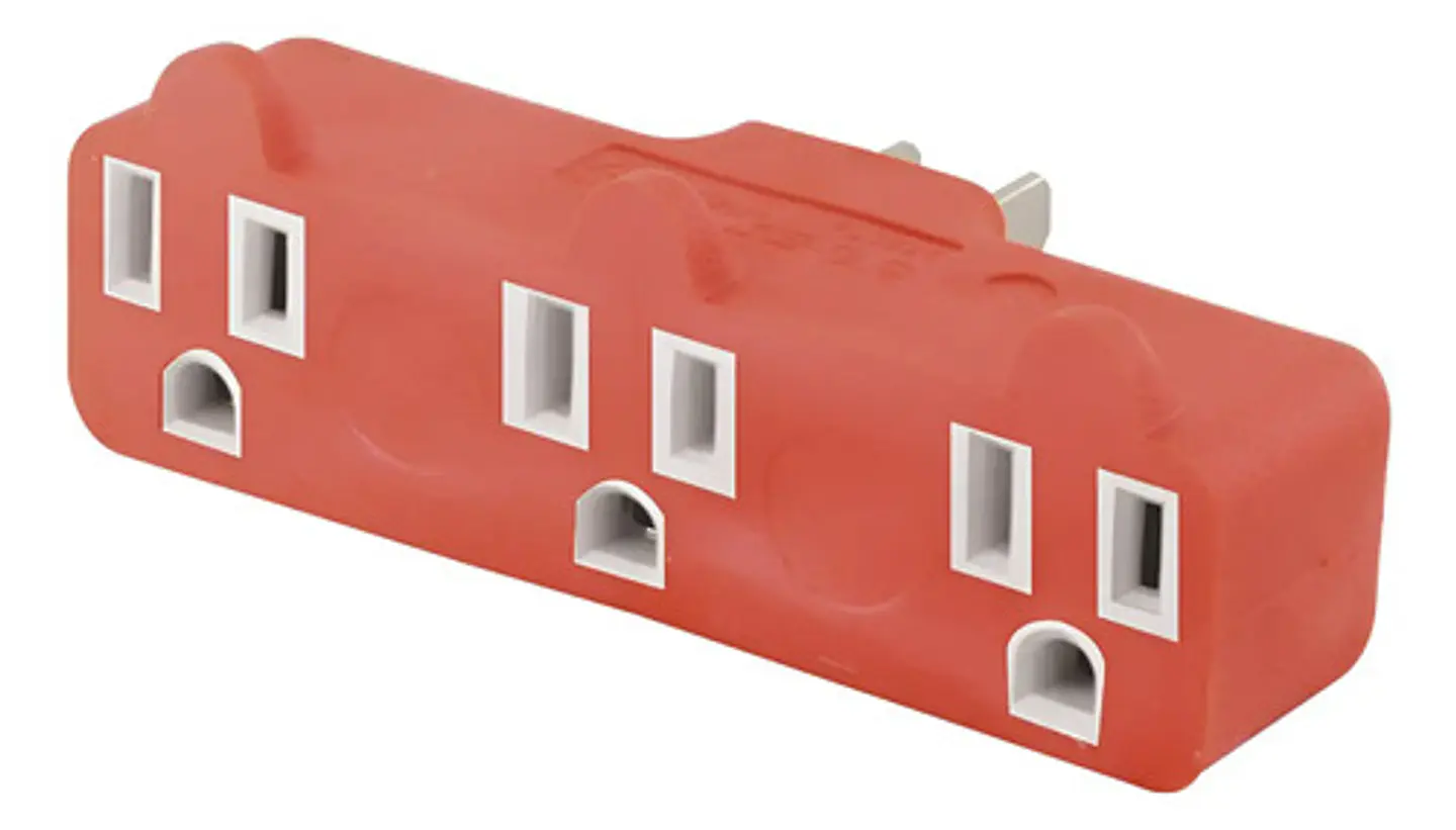 Multitoma Fulgore Naranja 3 Contactos Aterrizados 1.875kw 60hz 110v 3
