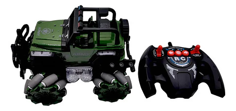 Carro Control Remoto 1:36 Con Luces 2.4ghz Juguete Niños Verde