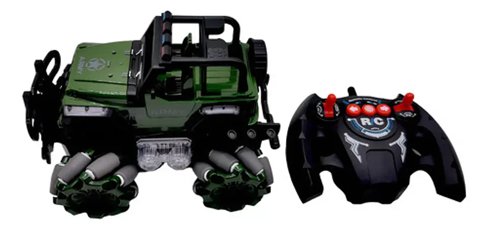 Carro Control Remoto 1:36 Con Luces 2.4ghz Juguete Niños Verde 1