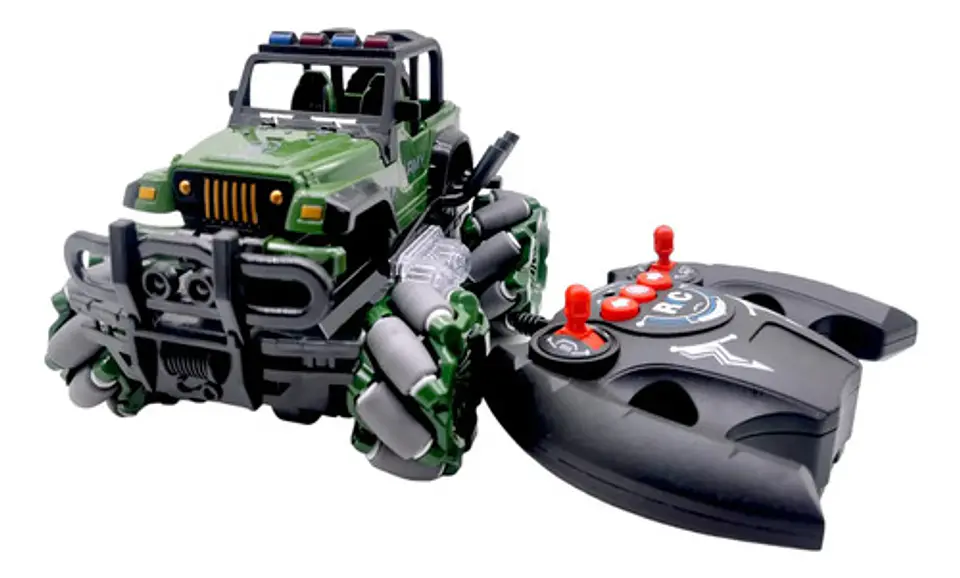 Carro Control Remoto 1:36 Con Luces 2.4ghz Juguete Niños Verde 4