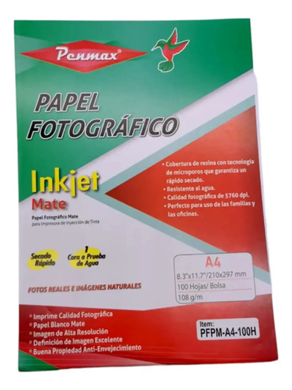 Papel Fotográfico Mate Blanco Calcio Secado Rapido 100hoja 3