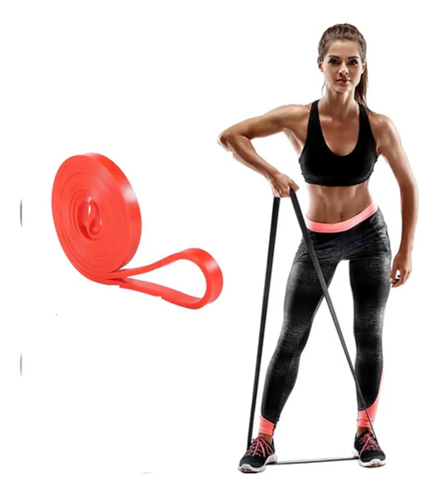 Banda Elastica Fitnees Resistencia Yoga 120x15cm 4