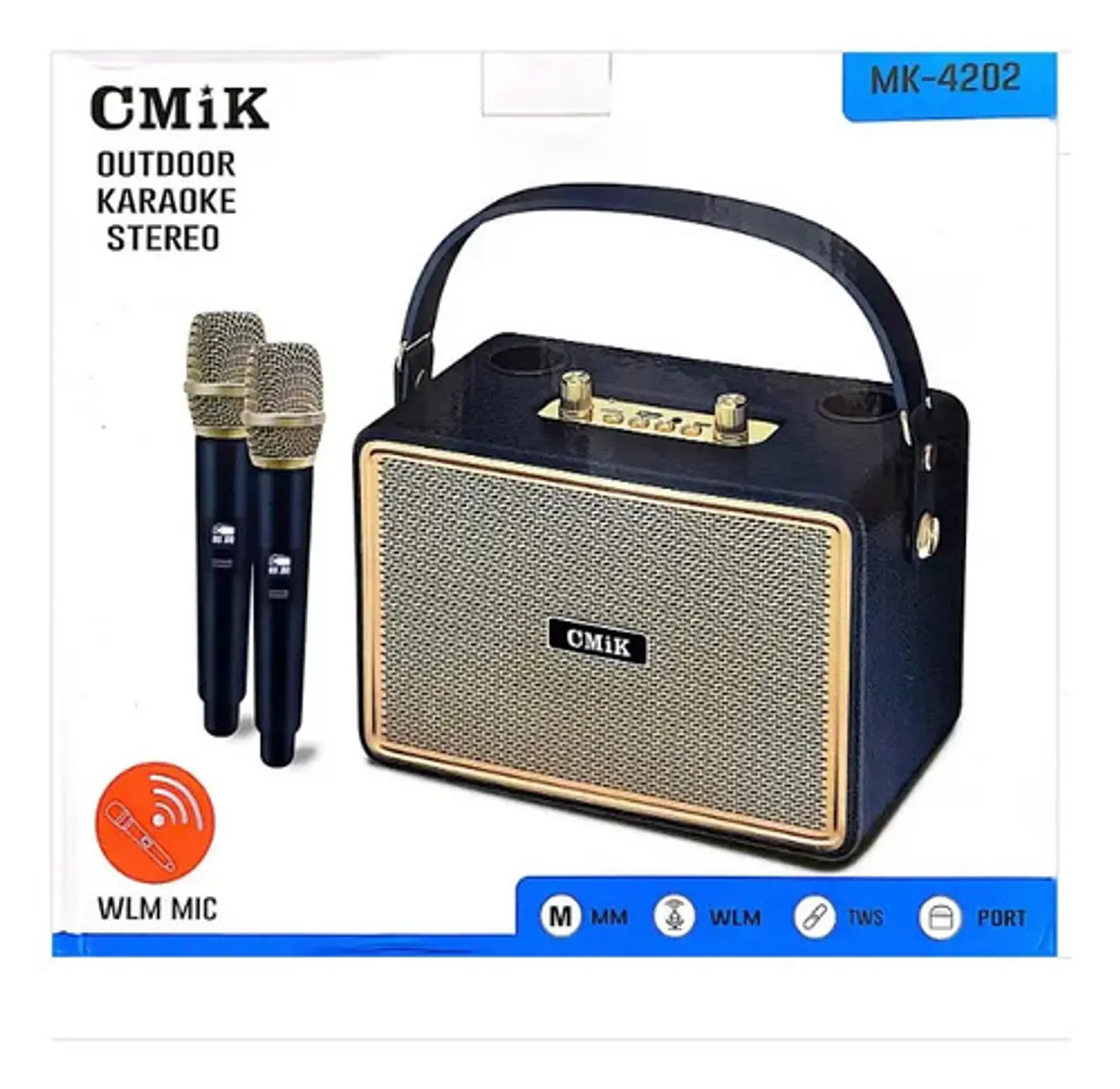 Parlante Bocina Altavoz Karaoke Microfonos Musica Mk-4201 2