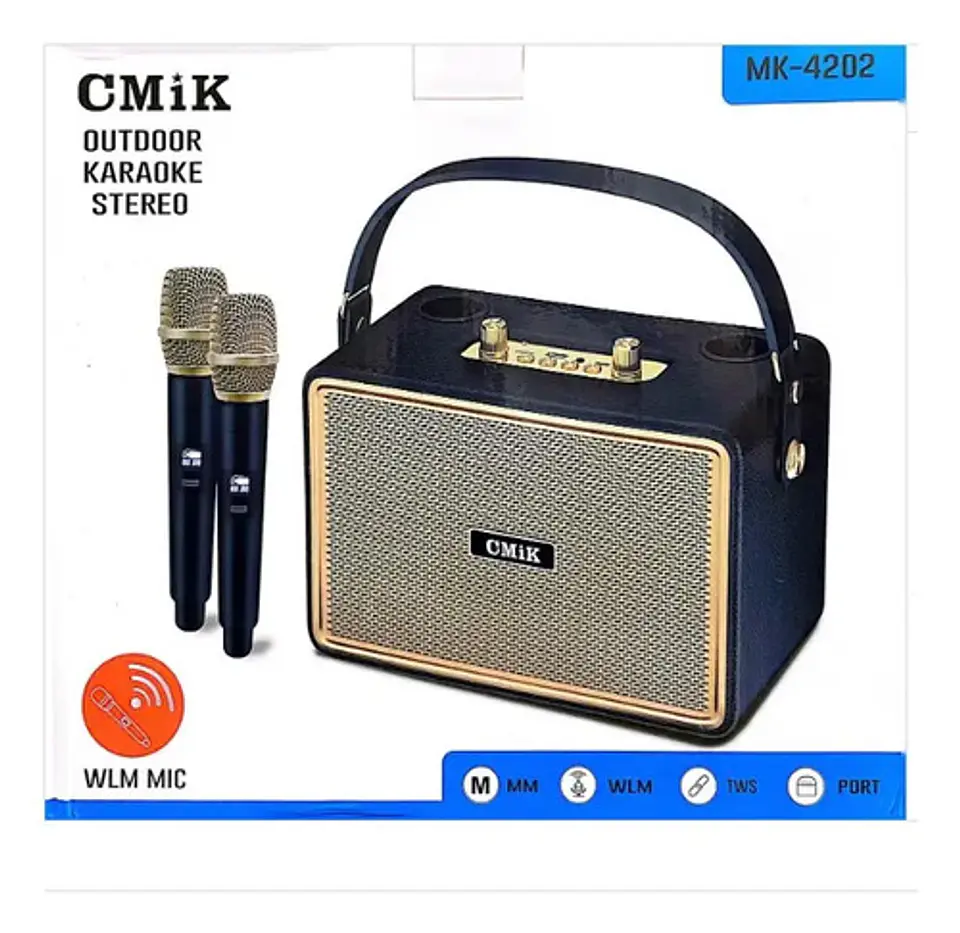 Parlante Bocina Altavoz Karaoke Microfonos Musica Mk-4201 2