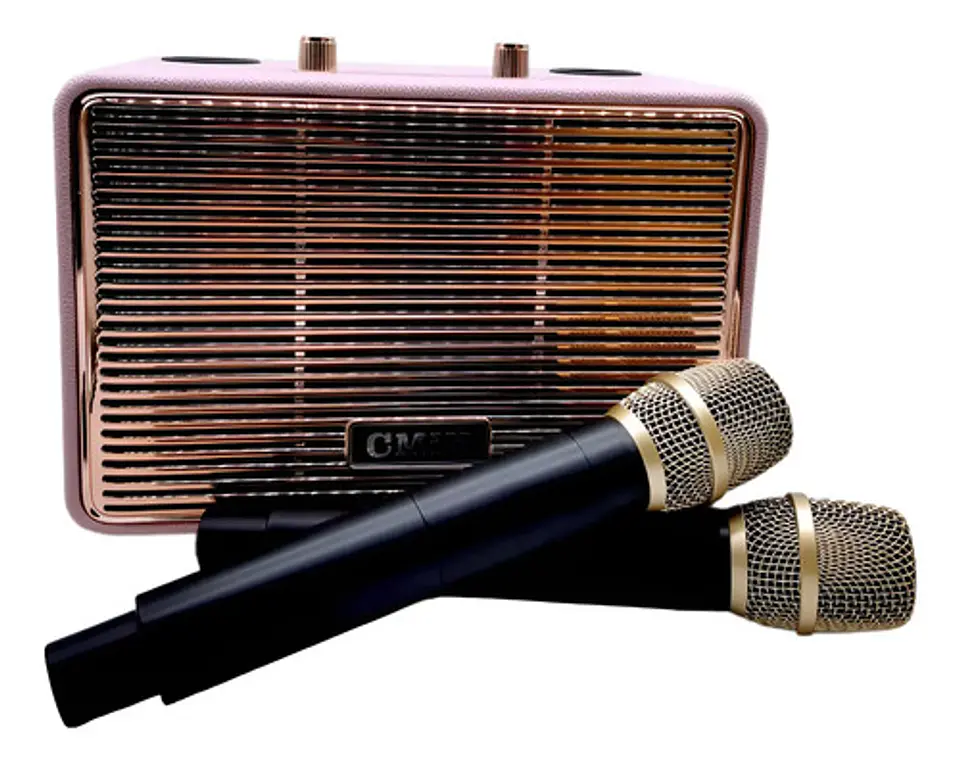 Parlante Bocina Altavoz Karaoke Microfonos Musica Mk-4201 4