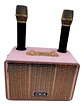 Parlante Bocina Altavoz Karaoke Microfonos Musica Mk-4201 - Miniatura 5