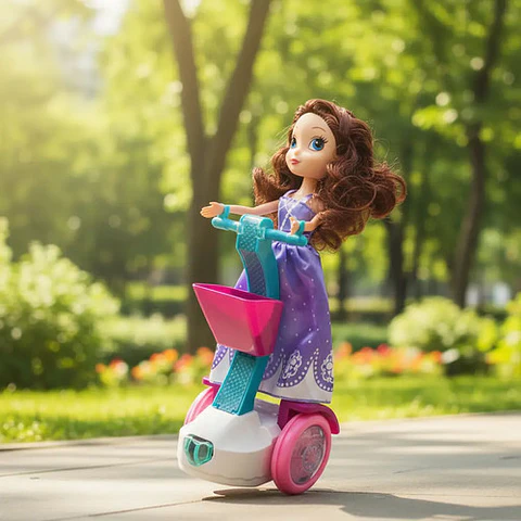 Muñeca Princesa Baile Musical Patineta Scooter + Baterias