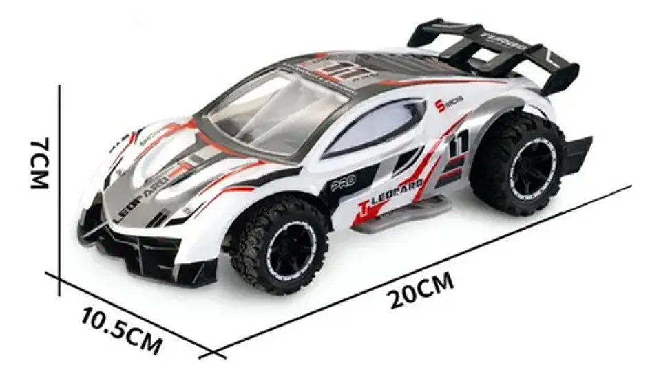 Carro Control Remoto Luces 2.4ghz Juguete Niños 3f Leopard 7