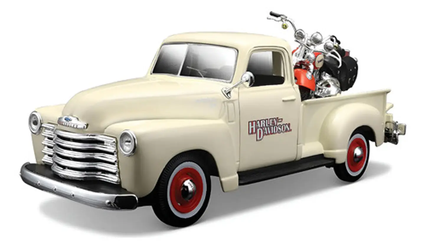 Chevy 3100 1950 1/25 Flats H Springer Maisto En Miniatura 1/24 Crema 1