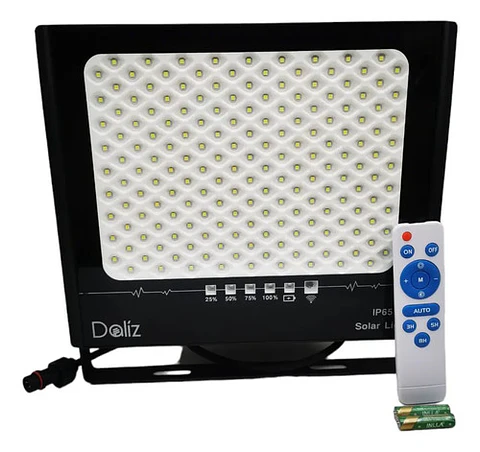 Reflector Solar Control Remoto 100w Luz Fria 6500k Daliz