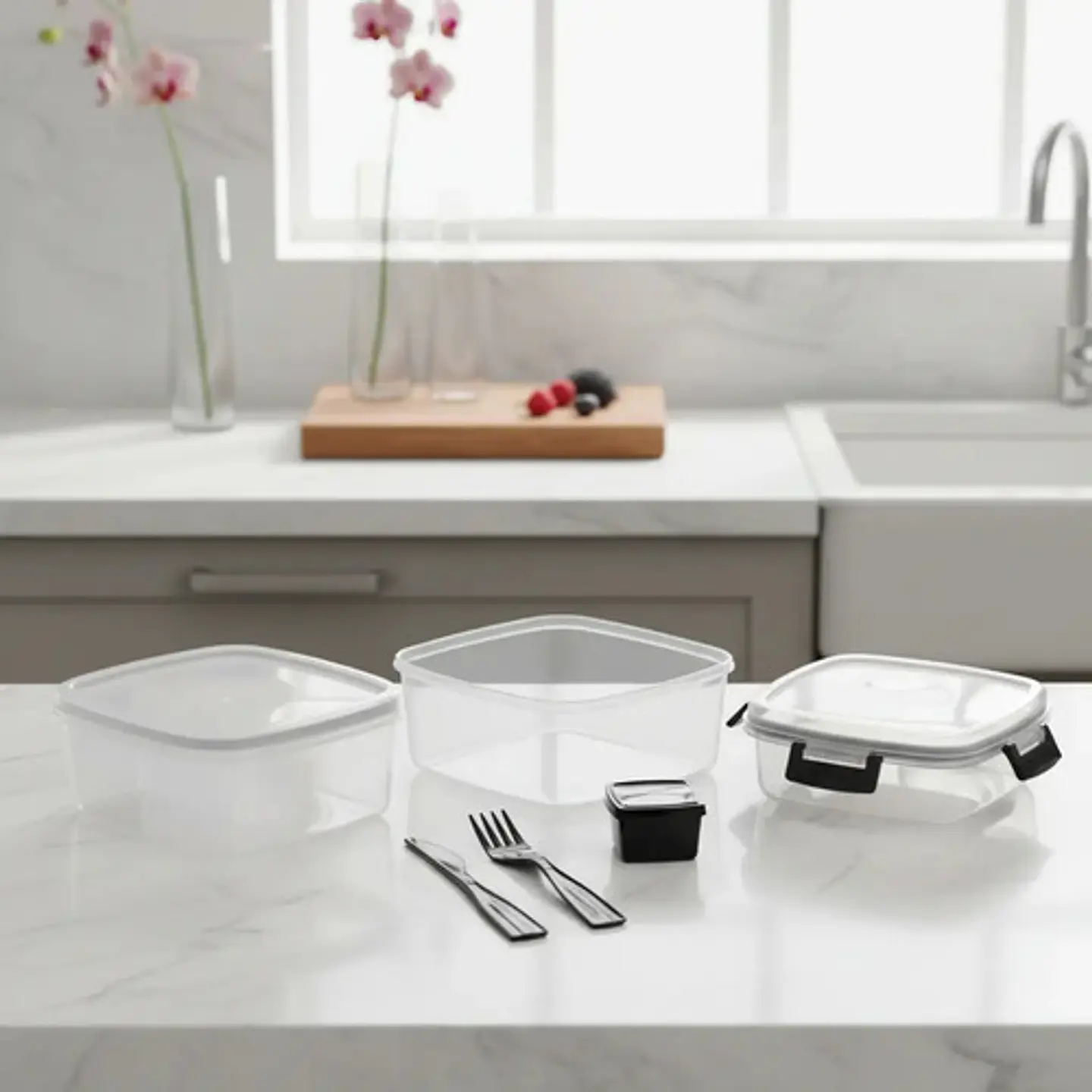 Refractaria Alimentos Porta Comida Contenedor Plastico  2