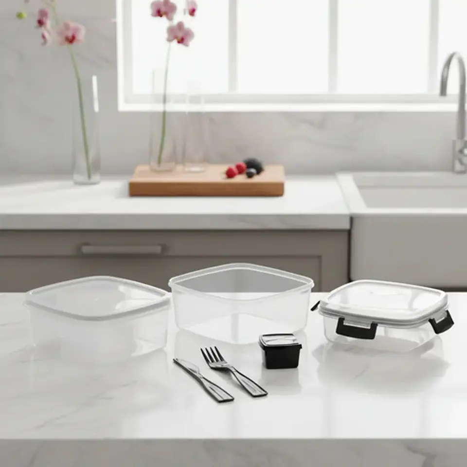 Refractaria Alimentos Porta Comida Contenedor Plastico  2